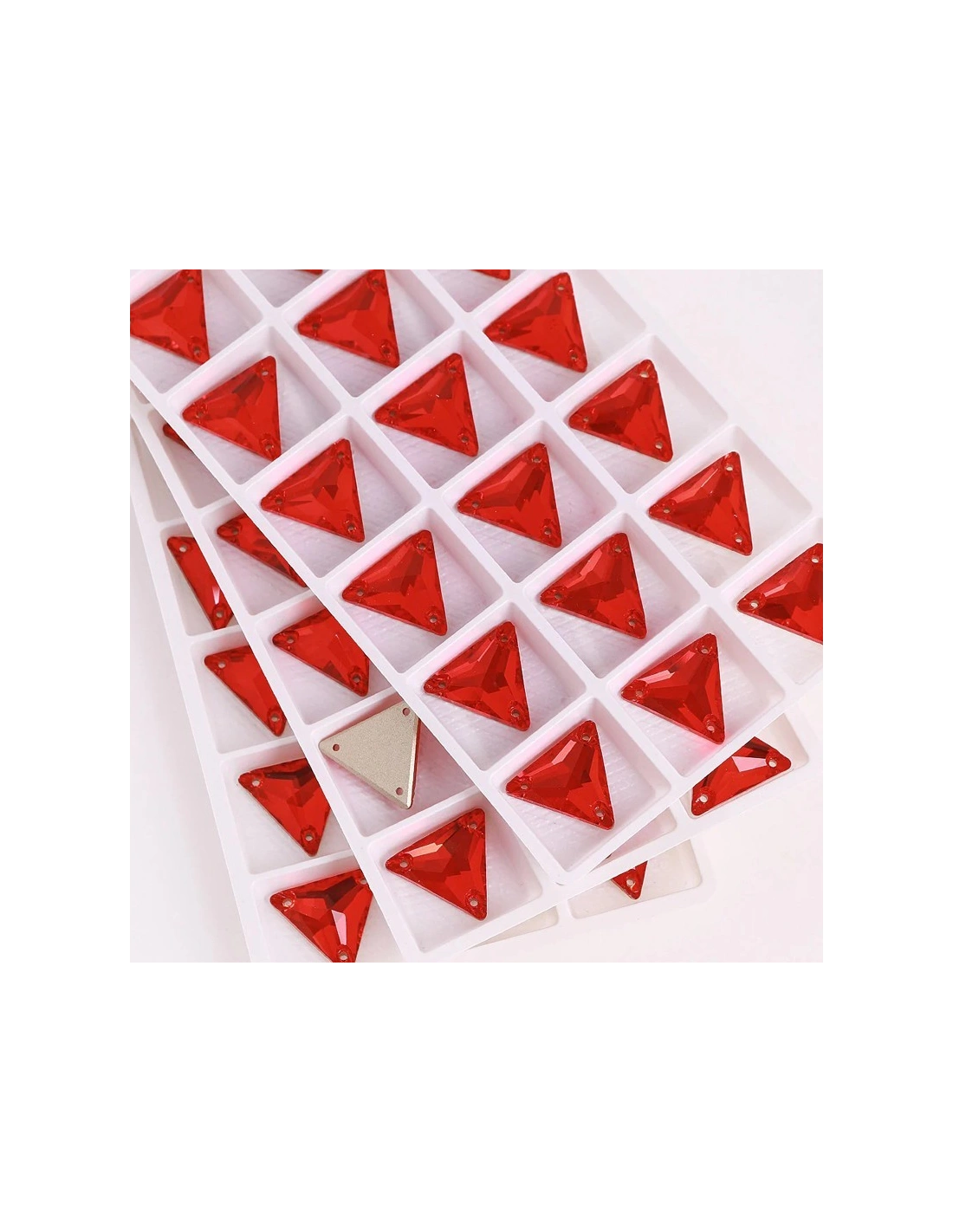 Pietra da Cucire in Cristallo GT Crystal Triangolo mm 16 Light Siam - 1PZ
