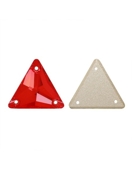 Pietra da Cucire in Cristallo GT Crystal Triangolo mm 16 Light Siam - 1PZ