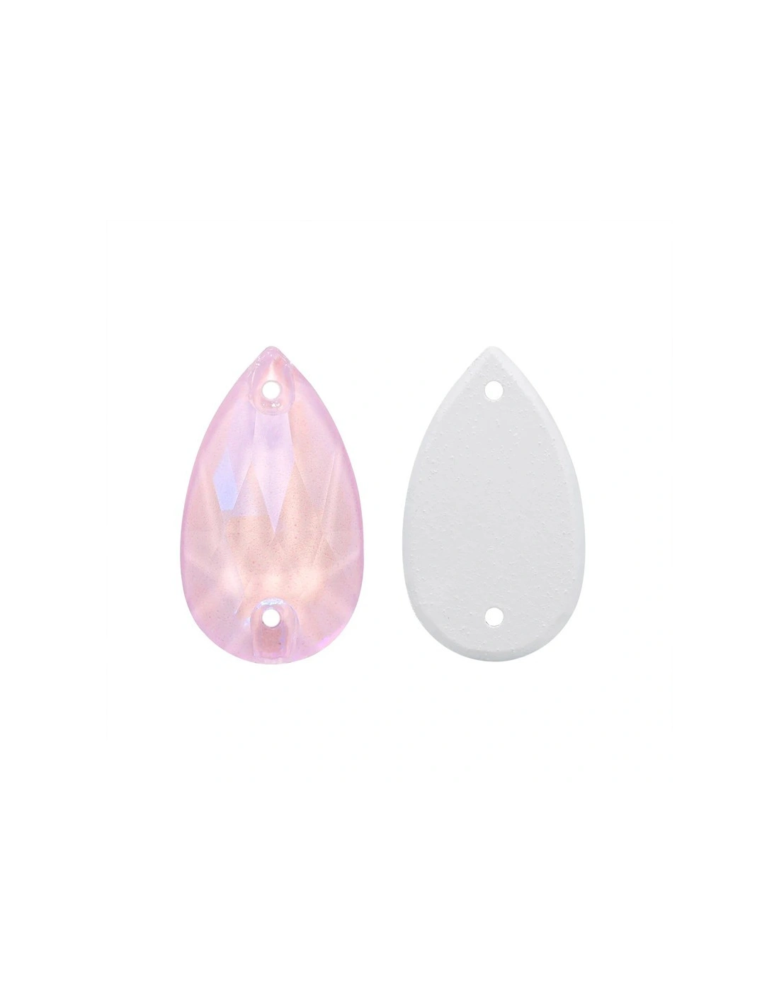 Stone Drop mm 18x10,5 Aquamarine - 1 PC - Stone to be sewn all crystal