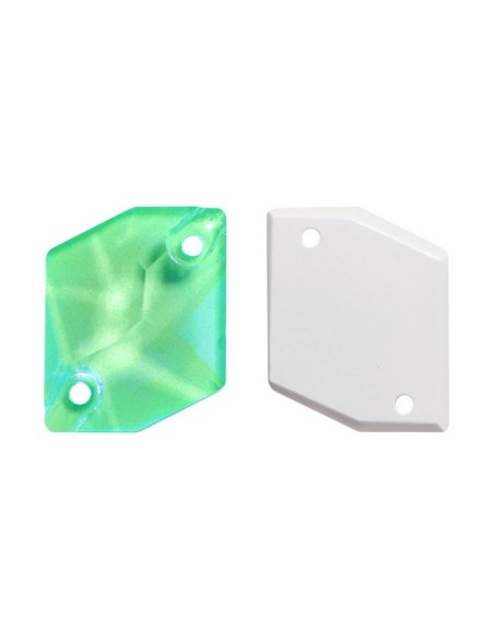Pietra da Cucire in Cristallo GT Crystal Cosmic  mm 20x16 Verde Fluo AB - 1PZ