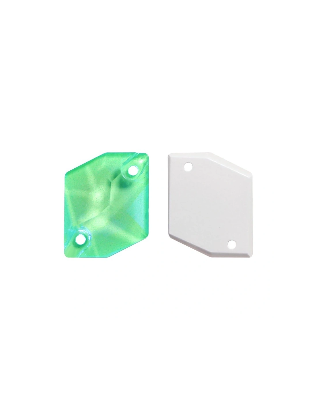 Pietra da Cucire in Cristallo GT Crystal Cosmic  mm 20x16 Verde Fluo AB - 1PZ
