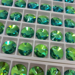 Pietra da Cucire in Cristallo GT Crystal Tondo mm 18 Peridot - 1PZ 2