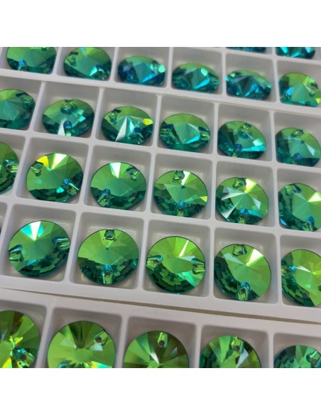 Pietra da Cucire in Cristallo GT Crystal Tondo mm 18 Peridot - 1PZ