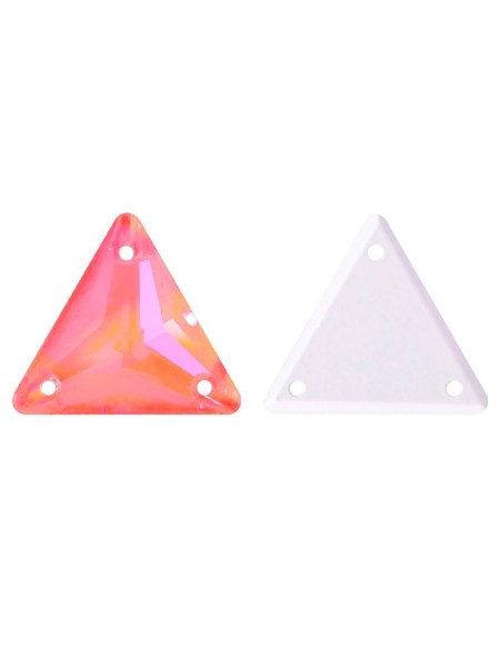 Stone Triangle mm 16 Hematite - 1PC - Stone to be sewn all crystal