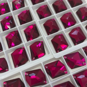 Pietra da Cucire in Cristallo GT Crystal Cosmic  mm 20x16 Ruby - 1PZ 2