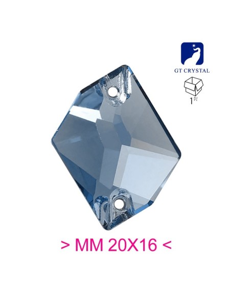 Pietra da Cucire in Cristallo GT Crystal Cosmic  mm 20x16 Light Sapphire - 1PZ