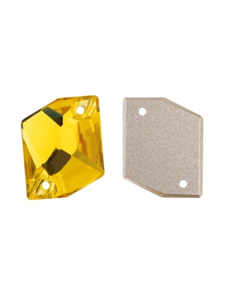 Stone Sew On in Crystal GT Crystal Cosmic mm 27x21 Light Topaz - 1PC