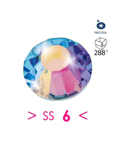 Preciosa Strass Termoadesivi ss 6  Crystal AB - 288PZ