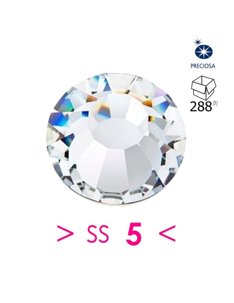 Rhinestones Preciosa Hotfix ss 5  Crystal - 144 pcs - Hotfix Strass