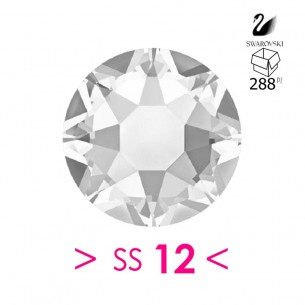 Strass Swarovski XIRIUS Rose ss 12 Crystal - 288PZ