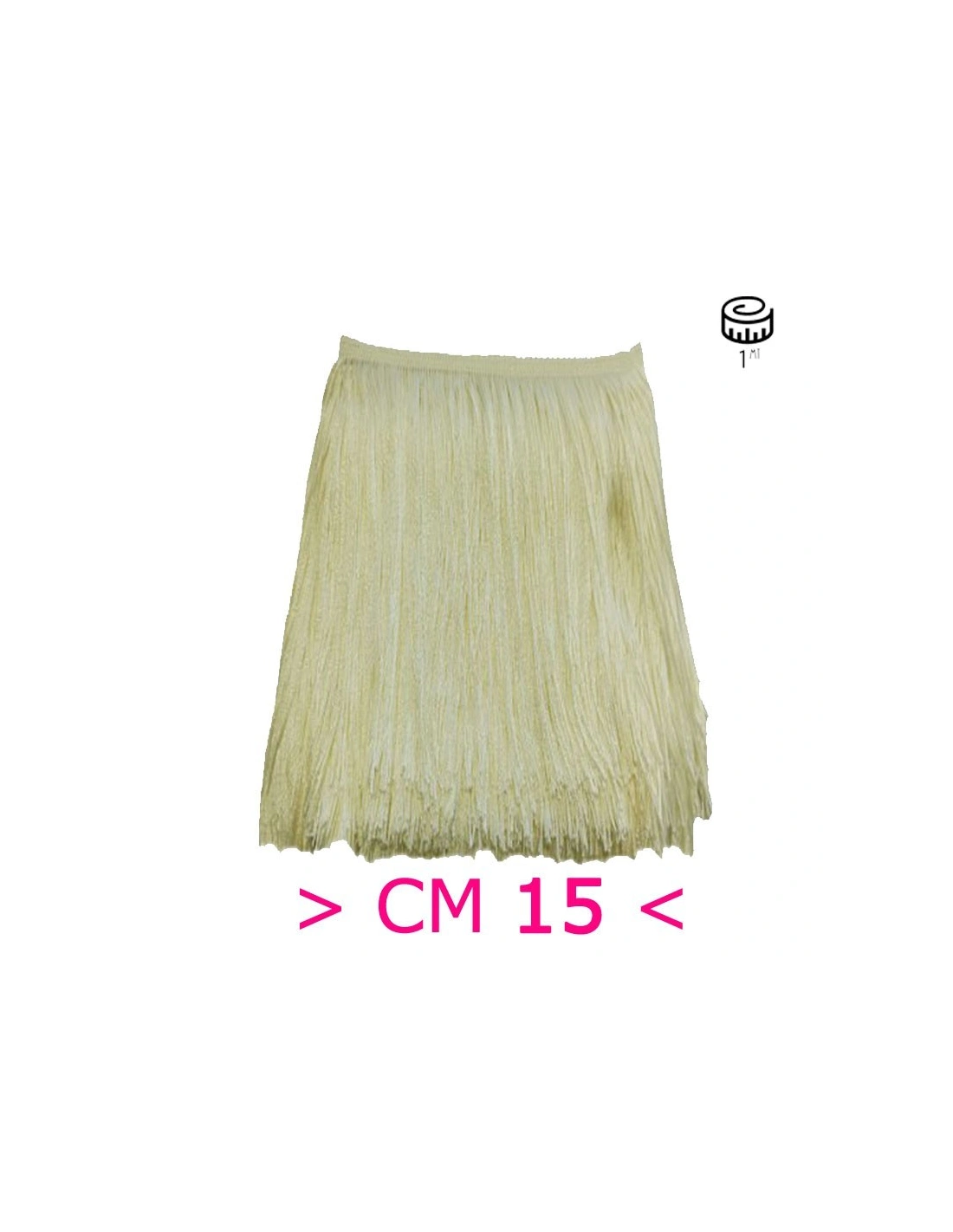 Tripolino Fringe cm 15 Cream - Pack of 1 mt.