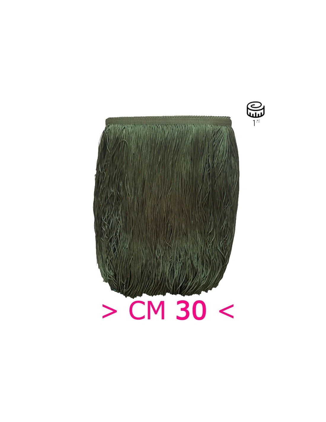 Tripolino Fringe cm 30 Forest Green - Pack of 1 mt.