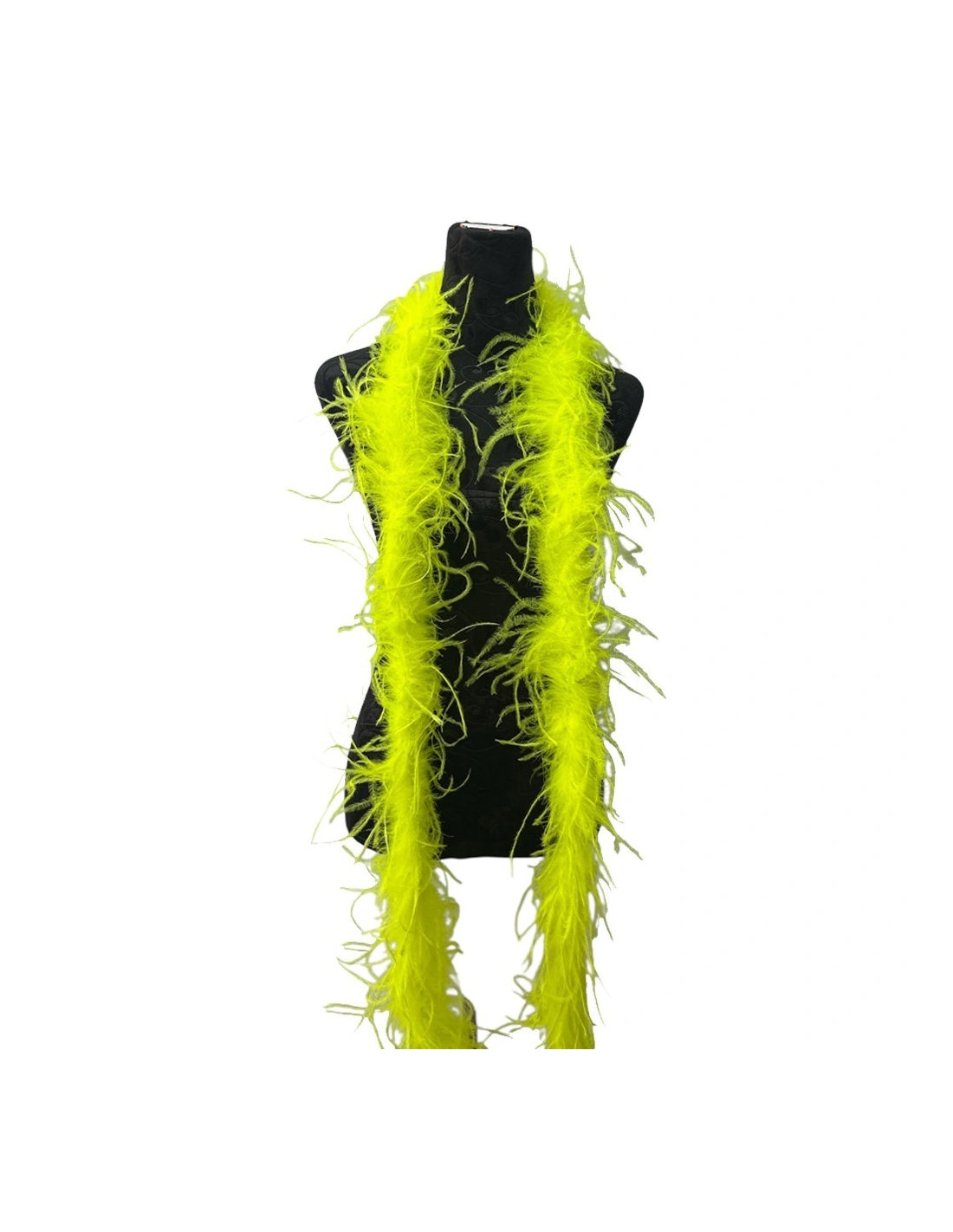 Boa Ostrich Feather Fluo Yellow - Pack of 2 mt.
