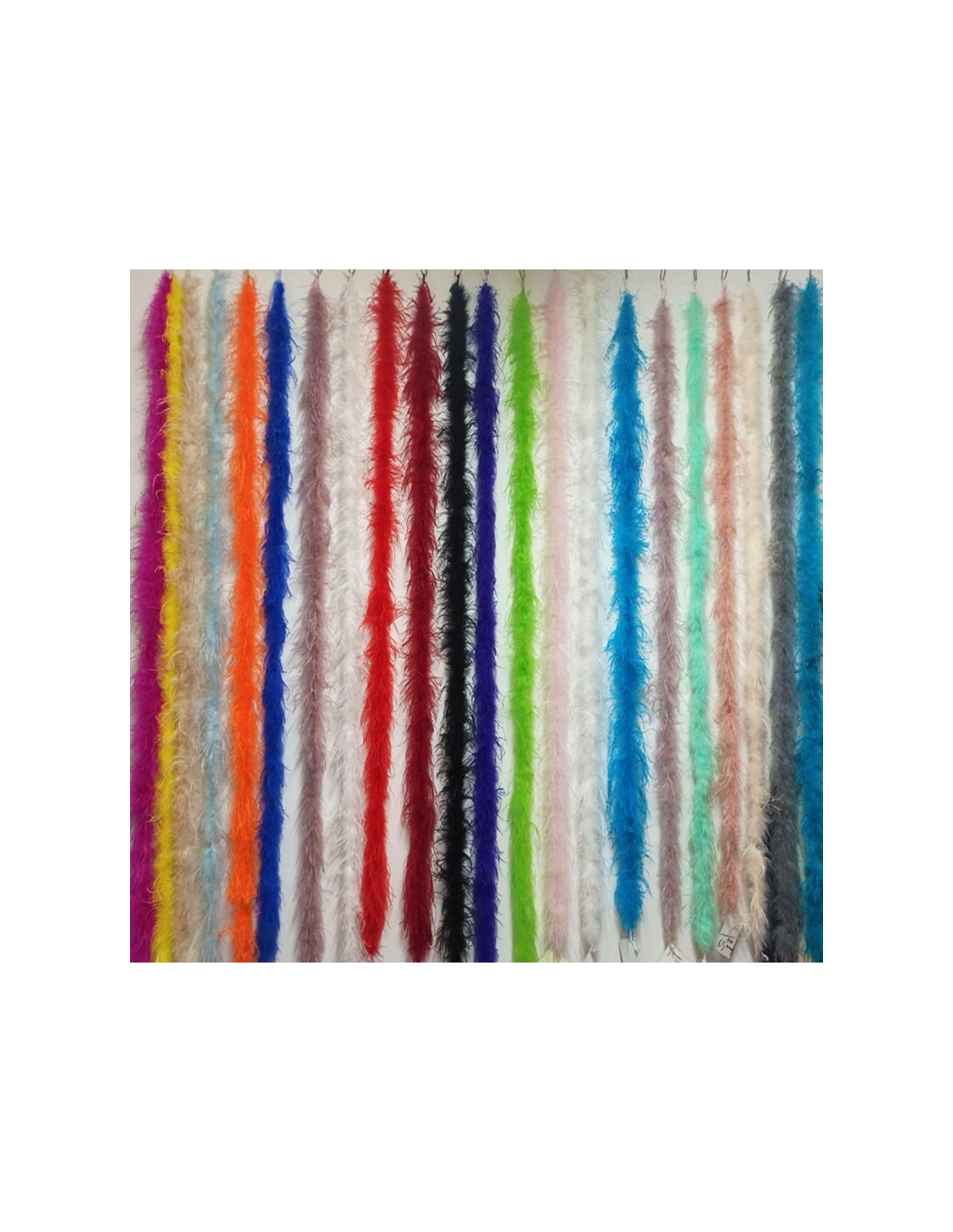 Boa Ostrich Feather Fluo Yellow - Pack of 2 mt.