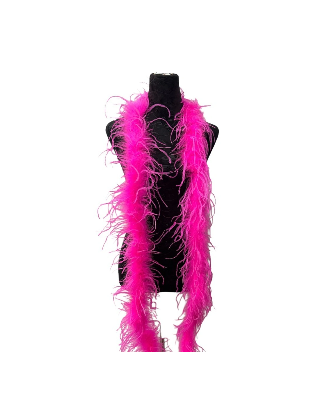 Boa Piume di Struzzo Fuchsia Fluo - Pacco 2 mt.