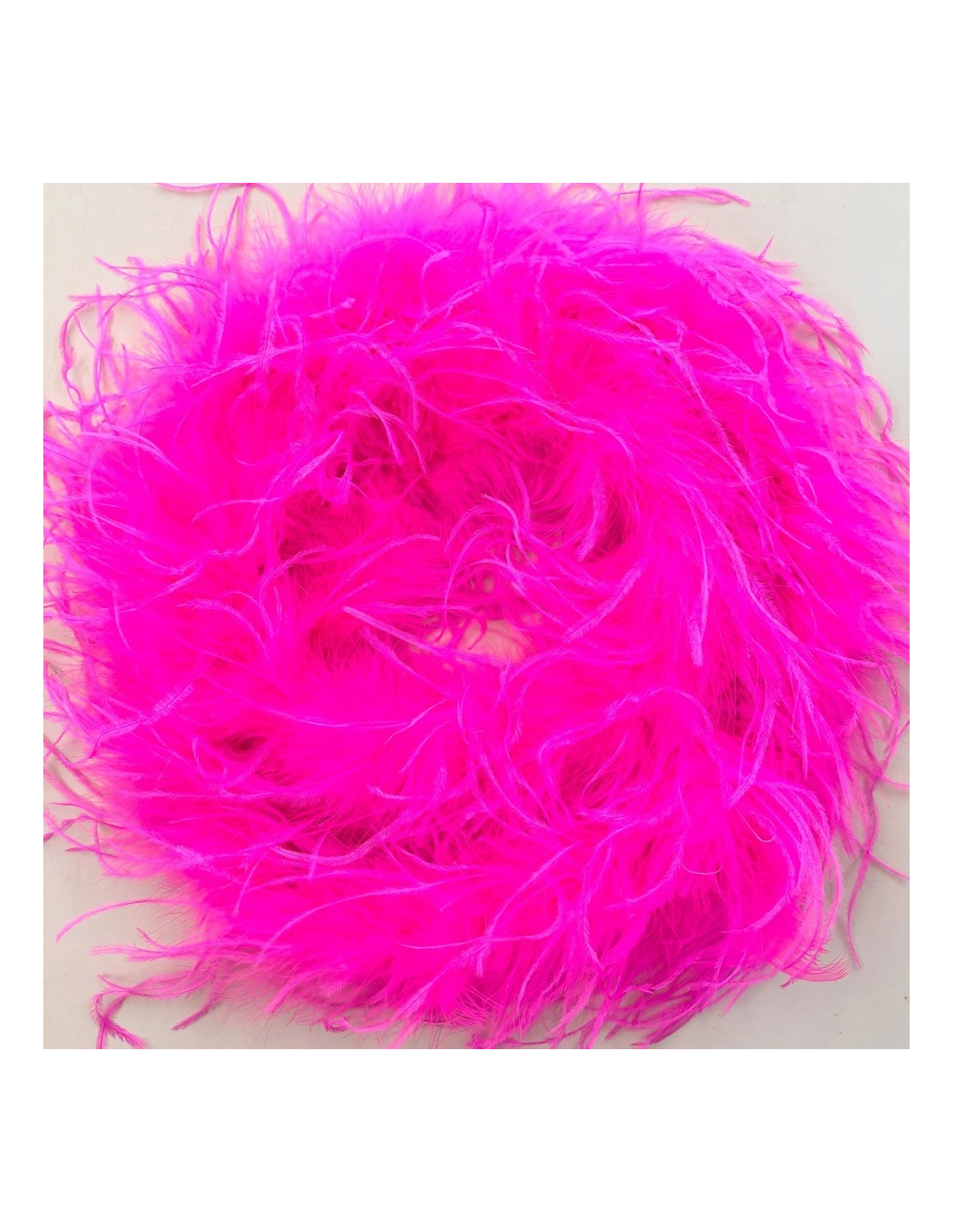 Boa Piume di Struzzo Fuchsia Fluo - Pacco 2 mt.