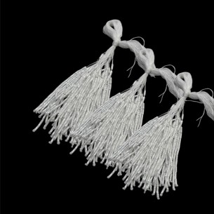 Cannette a Ciuffo 50 Fili White - cm 7 Pacco - 50 FILI. 2