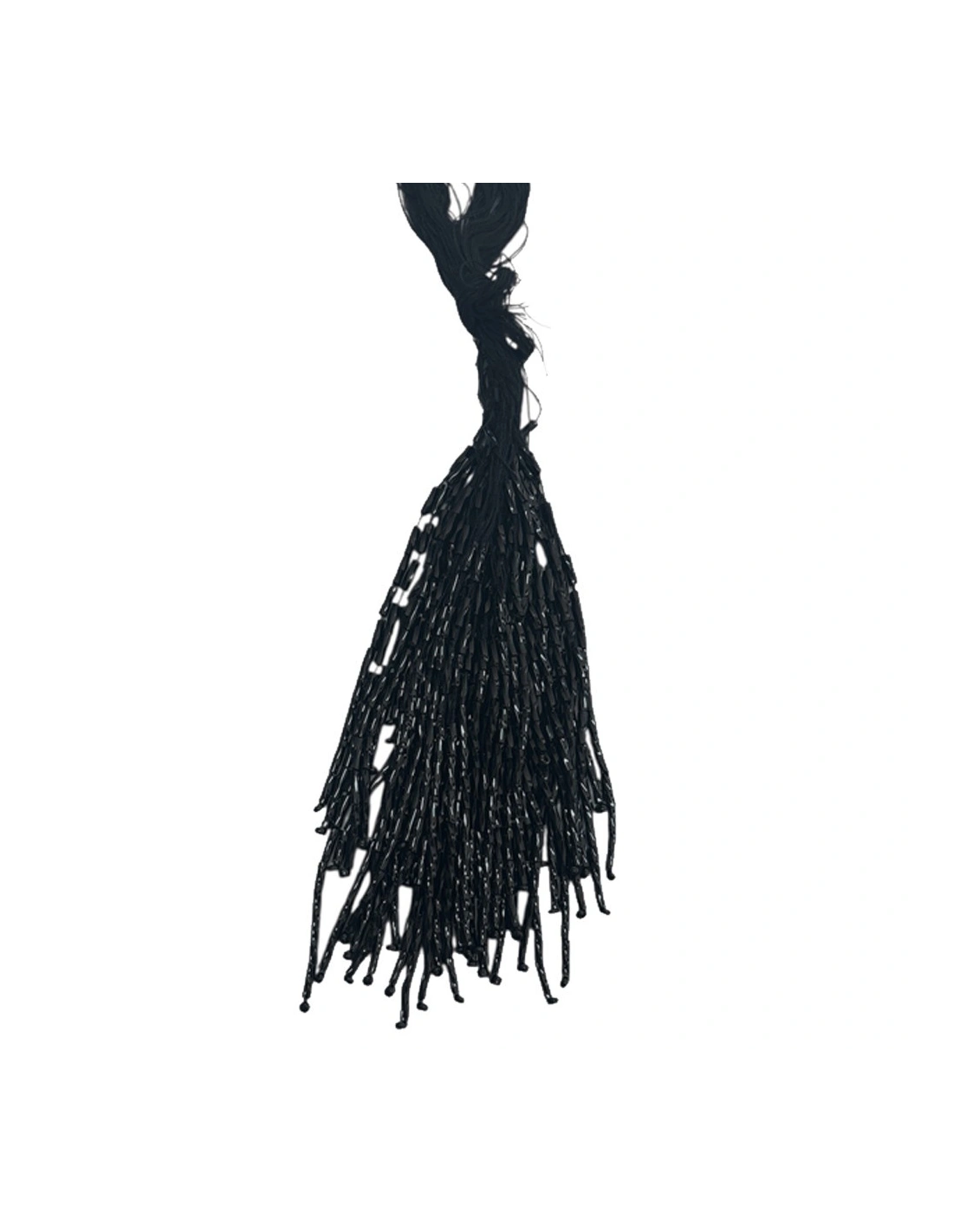 Fringes sewing bugles Black Pack - 1MT. - Fringes and Feathers