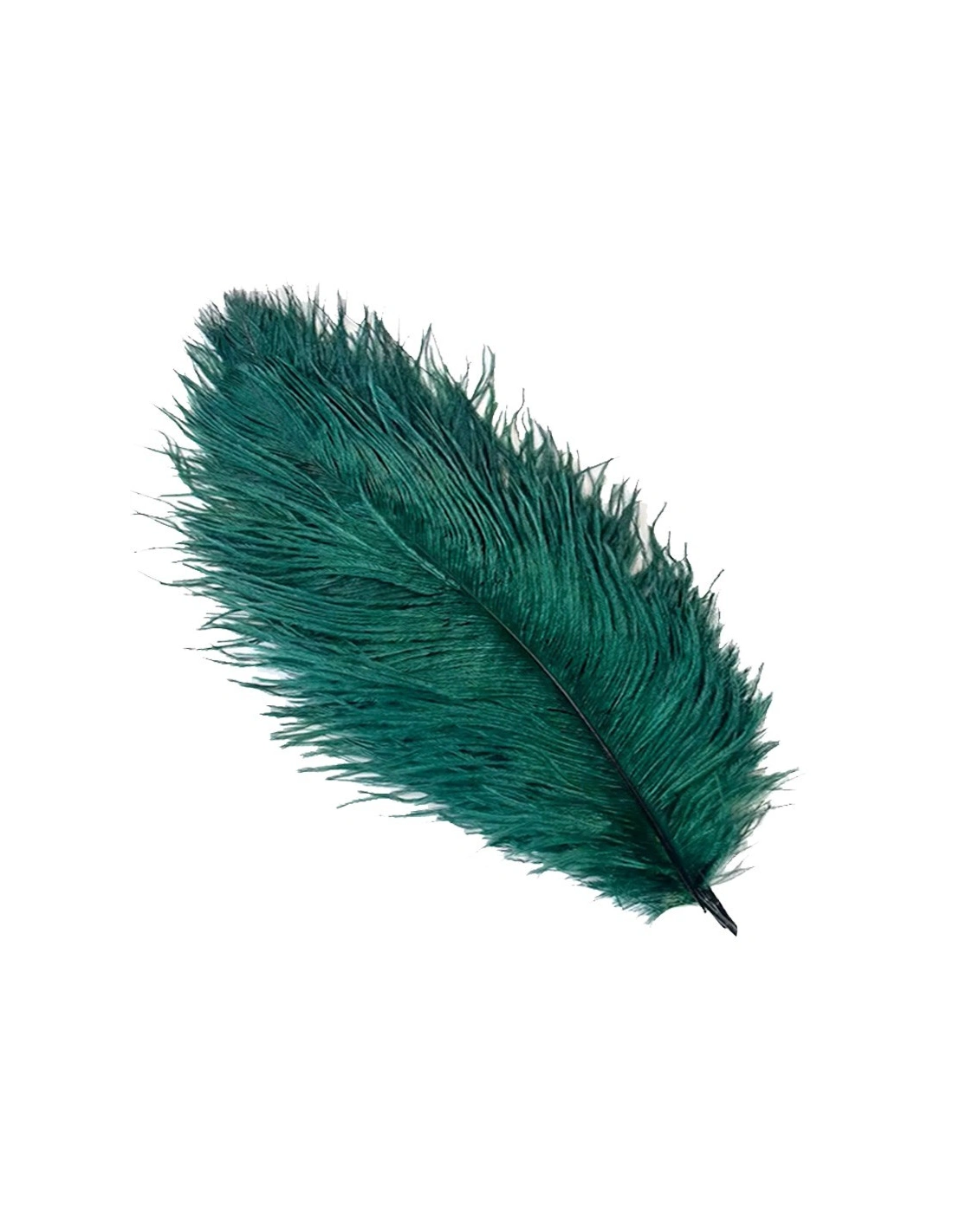 Rooster Feather Whip cm. 30 - White - 1PCS - Fringes and Feathers