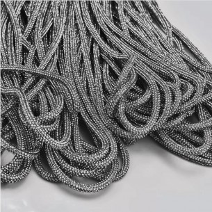 Cordoncino Strass mm 6 Hematite - 1MT 2