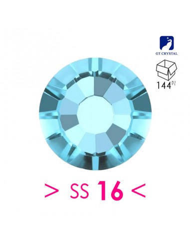 Strass GT Crystal Termoadesivi ss 16  Aquamarine - 144 PZ