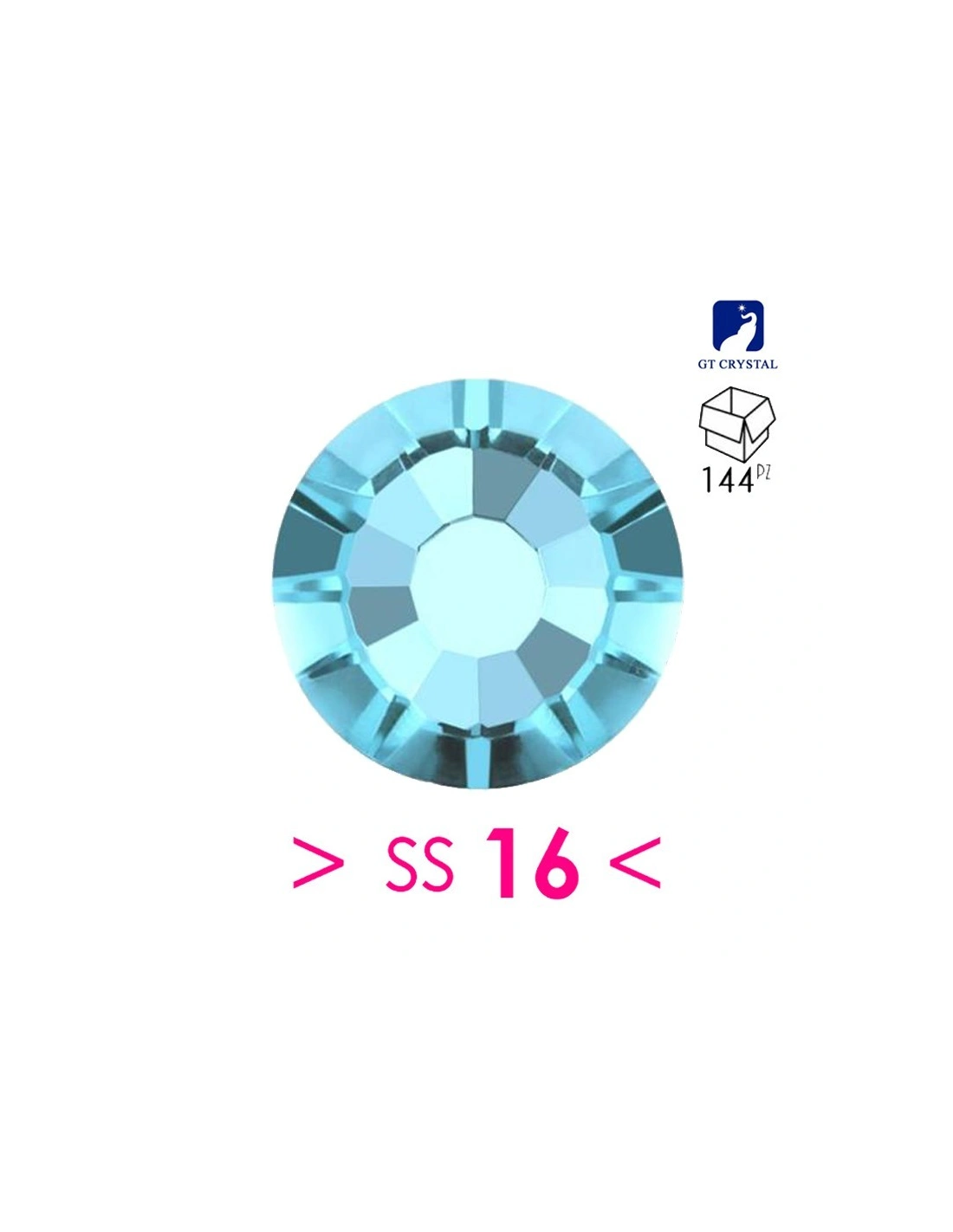 Rhinestones Gt Crystal Hotfix ss 16  Chrysolite -  144 pcs - Hotfix Strass
