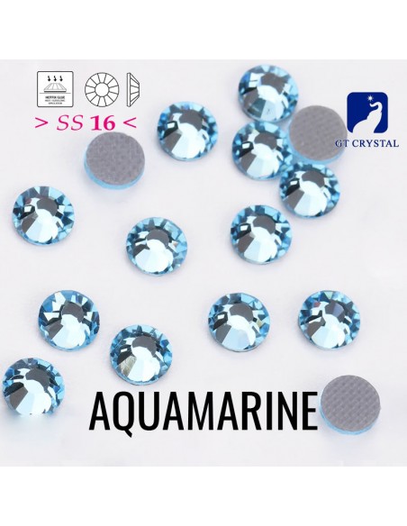 Strass GT Crystal Termoadesivi ss 16  Aquamarine - 144 PZ