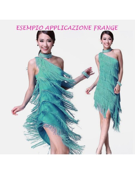 Frangia in Tripolino cm 15 Verde Acqua - Pacco 1 mt.
