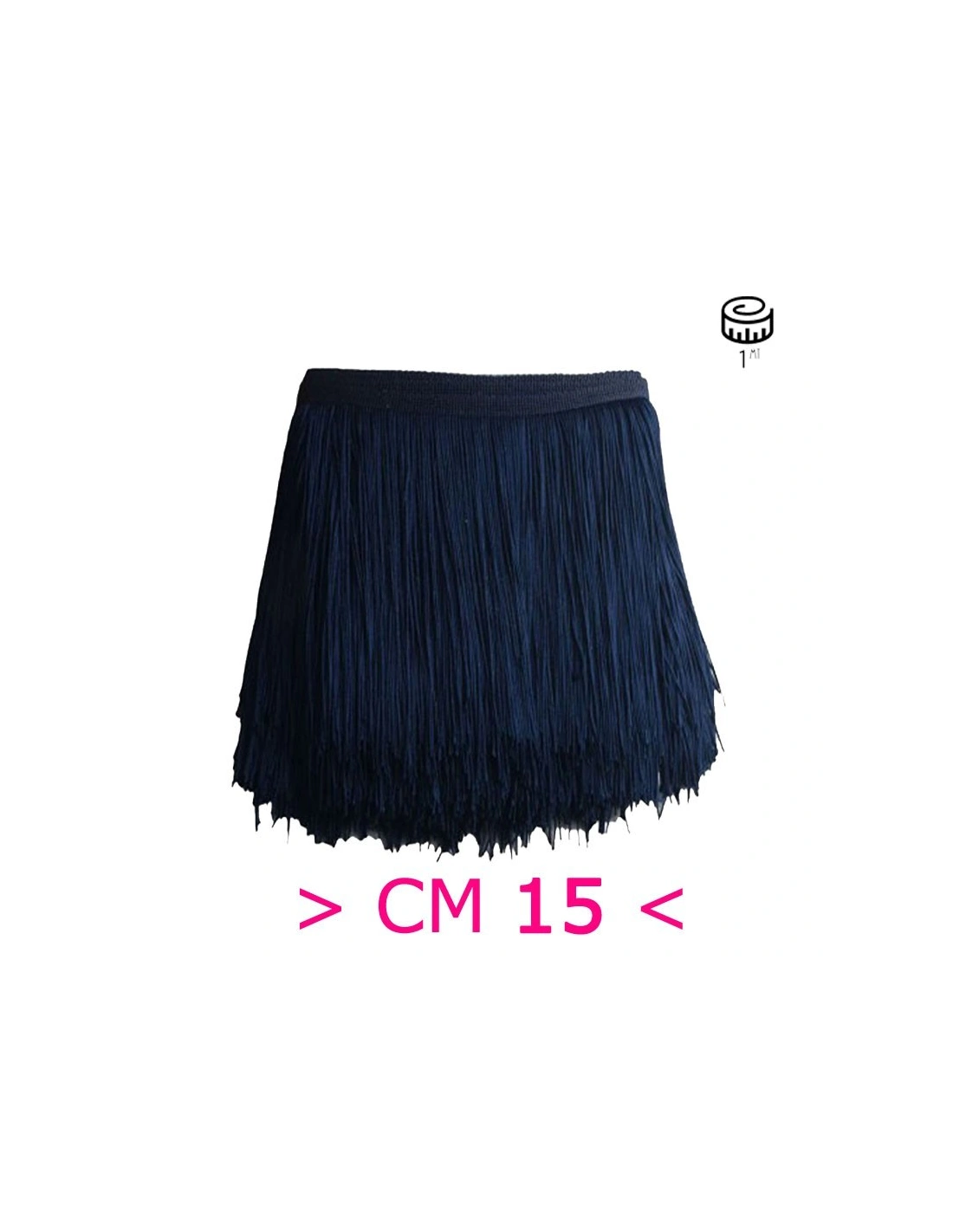 Tripolino Fringe cm 15 Blue - Pack of 1 mt.