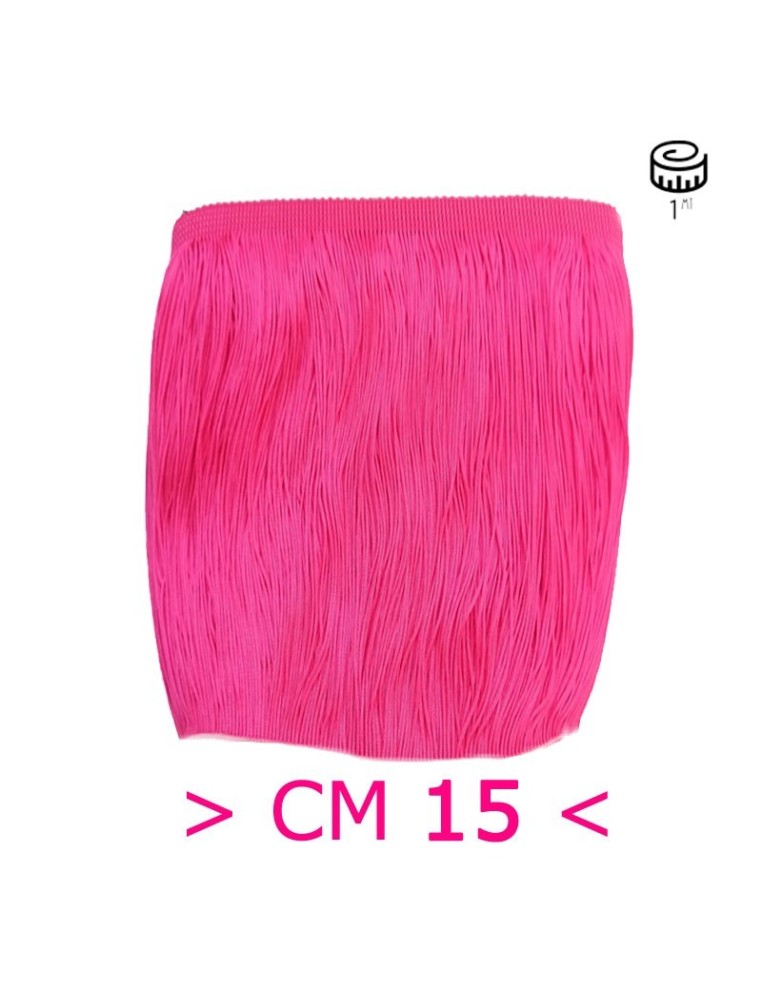 Tripolino Fringe cm 15 Fuchsia Fluo - Pack of 1 mt.