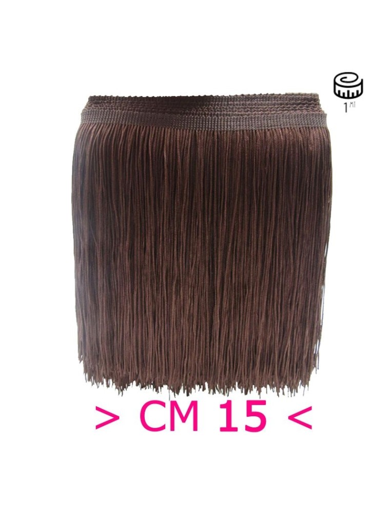 Tripolino Fringe cm 15 Chocolate - Pack of 1 mt.