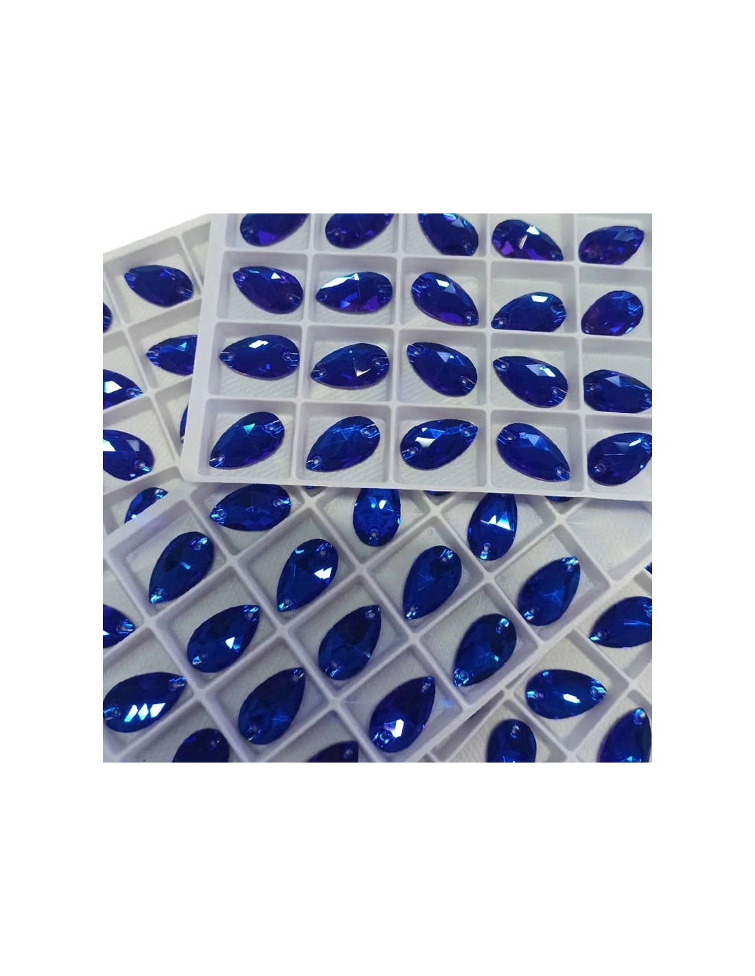Stone Drop mm 28x17 Blu Cobalto - 1PC - Stone to be sewn all crystal