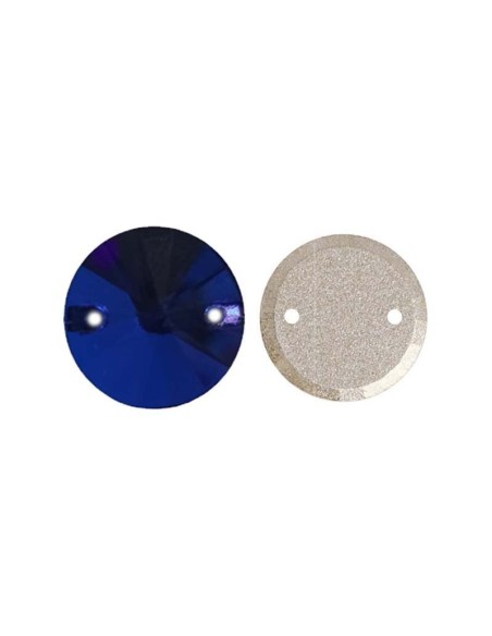Stone Round mm 16 blu cobalto - 1PC - Stone to be sewn all crystal