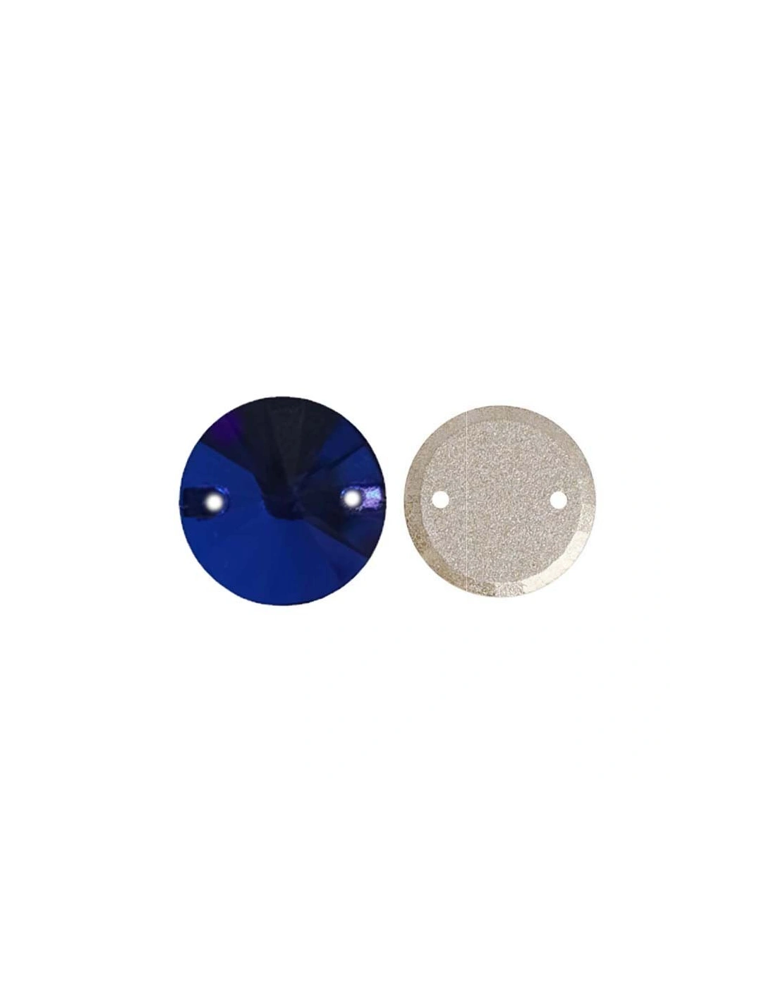 Stone Round mm 16 blu cobalto - 1PC - Stone to be sewn all crystal