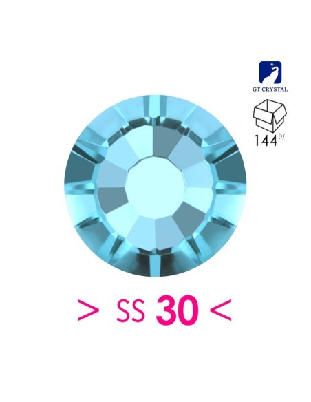 Strass GT Crystal Termoadesivi ss 30 Aquamarine - 144PZ