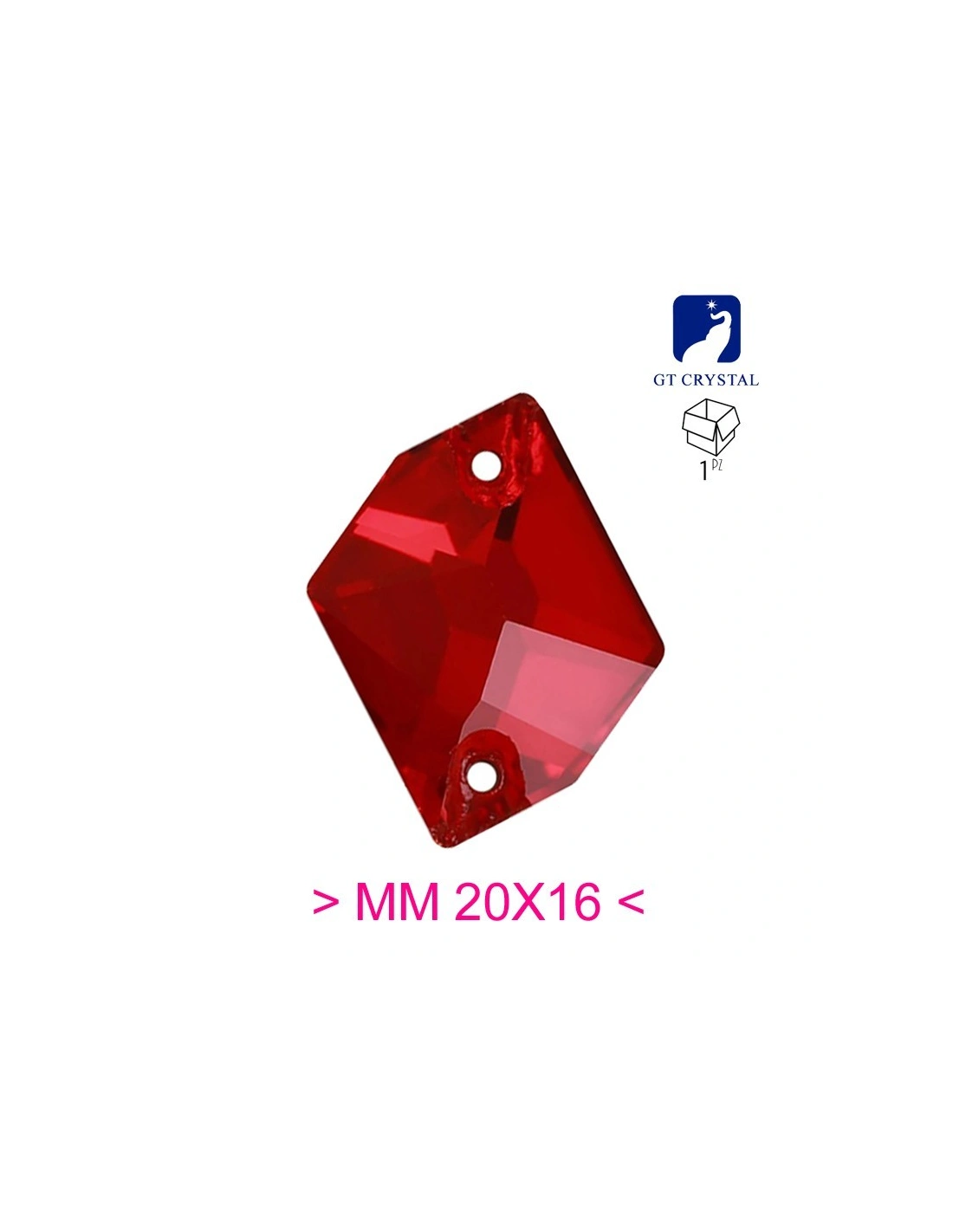 Pietra da Cucire in Cristallo Cosmic mm 20x16 Siam - 1PZ