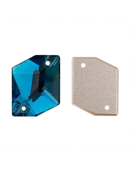 Stone Cosmic mm 20x16 Crystal AB - 1PC - Stone to be sewn all crystal