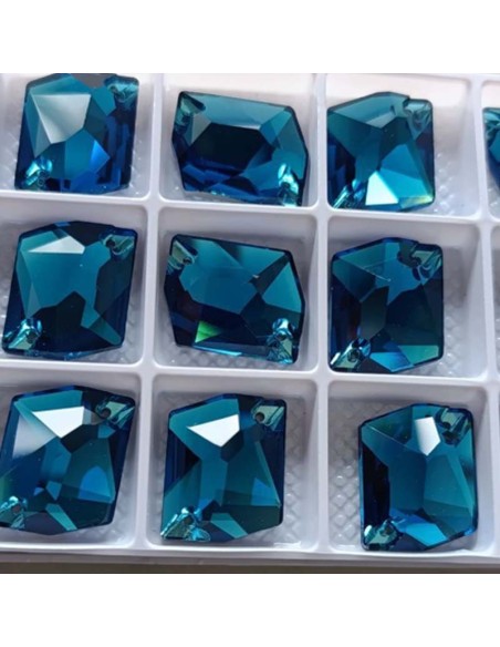 Stone Cosmic mm 20x16 Crystal AB - 1PC - Stone to be sewn all crystal
