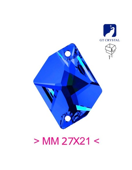 Pietra da Cucire in Cristallo GT Crystal Cosmic mm 27x21 Capri Blu - 1PZ