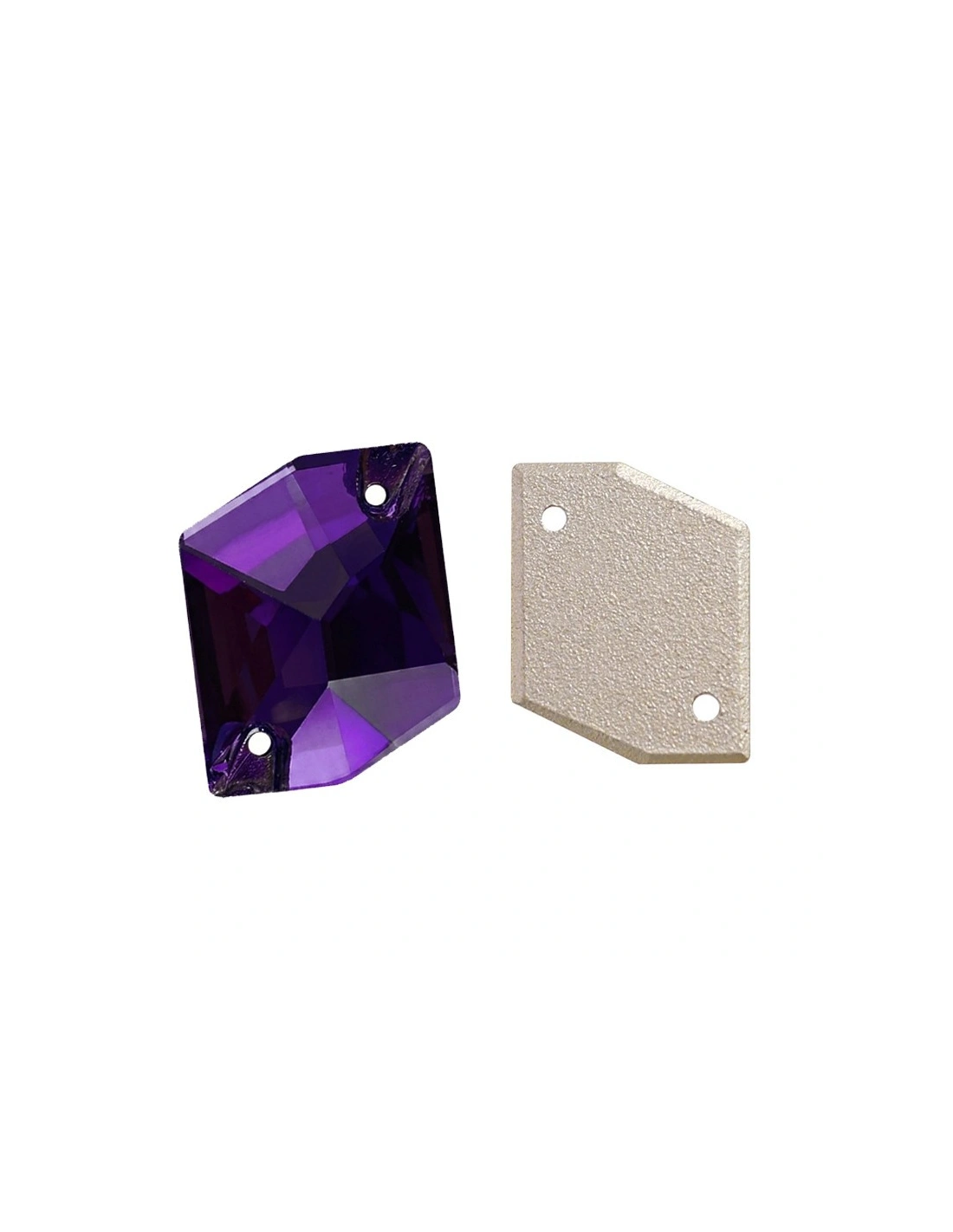 Stone Sew On in Crystal GT Crystal Cosmic mm 27x21 Purple Velvet - 1PC
