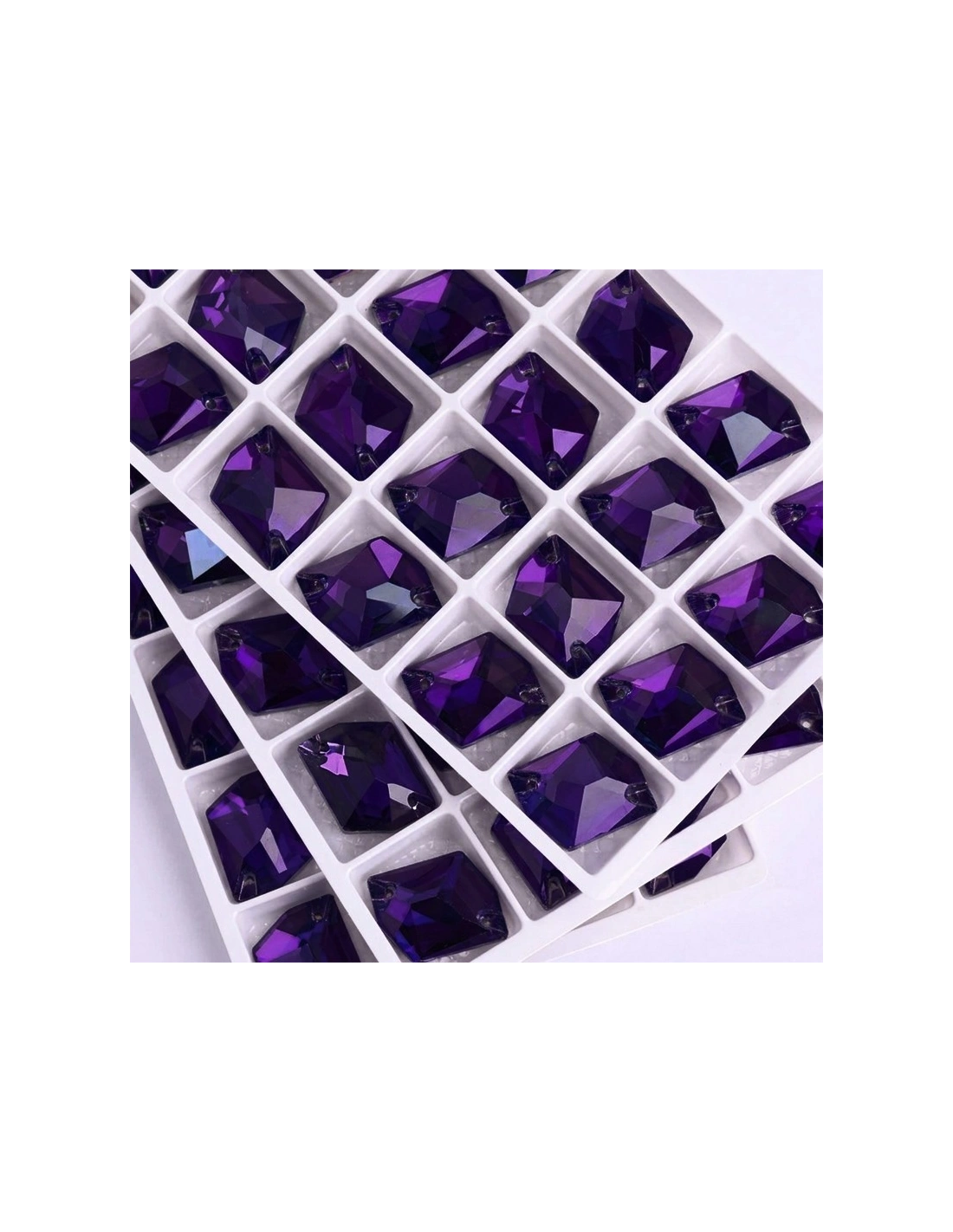 Pietra da Cucire in Cristallo GT Crystal Cosmic mm 27x21 Purple Velvet  - 1PZ