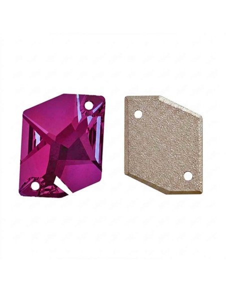 Stone Sew On in Crystal GT Crystal Cosmic mm 27x21 Fuchsia - 1PC