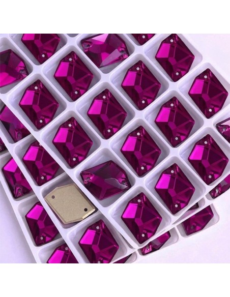 Stone Sew On in Crystal GT Crystal Cosmic mm 27x21 Fuchsia - 1PC