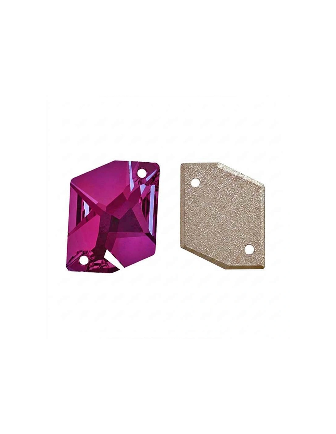 Stone Cosmic GT Crystal mm 20x16 Crystal Fuchsia  - 1PC - Stone to be sewn all crystal