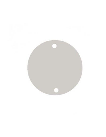 Sew on Mirrors round 23 mm silver