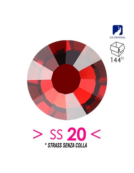 Strass GT Crystal senza colla ss 20 Siam - 144PZ