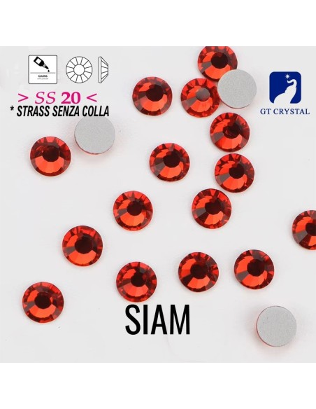 Strass GT Crystal senza colla ss 20 Siam - 144PZ