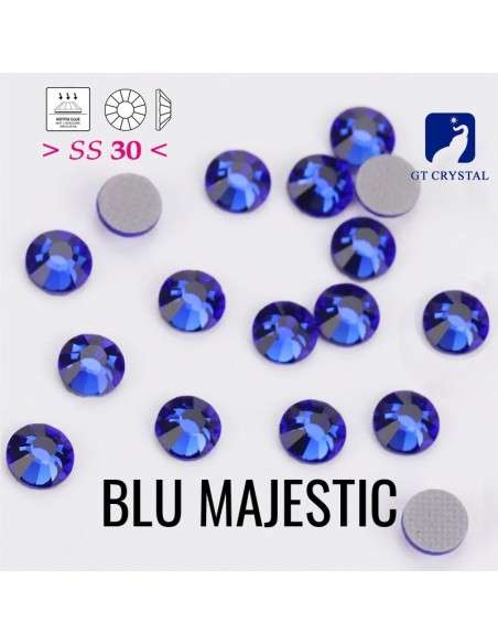 Strass GT Crystal Termoadesivi ss 30 Blu Majestic - 144PZ