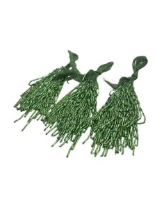 Fringes sewing bugles Peridot  Pack - 1MT. - Fringes and Feathers 2