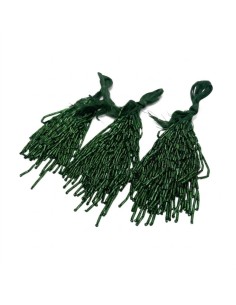 Fringes sewing bugles Emerald Pack - 1MT. - Fringes and Feathers 2